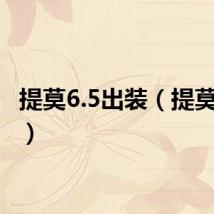 提莫6.5出装(提莫6300)