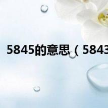 5845的意思（58436）
