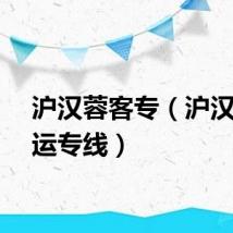沪汉蓉客专（沪汉蓉客运专线）