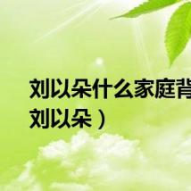 刘以朵什么家庭背景（刘以朵）