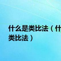 什么是类比法(什么是类比法)