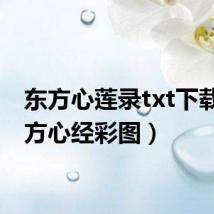 东方心莲录txt下载（东方心经彩图）