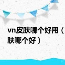vn皮肤哪个好用（vn皮肤哪个好）