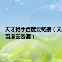 天才枪手百度云链接（天才枪手百度云资源）