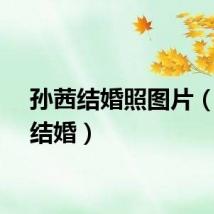 孙茜结婚照图片（孙茜结婚）