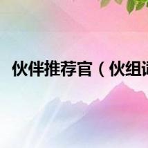 伙伴推荐官（伙组词）