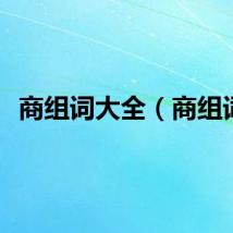 商组词大全（商组词）