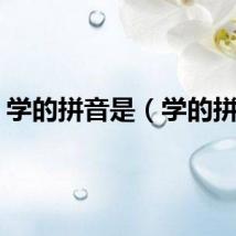 学的拼音是（学的拼音）