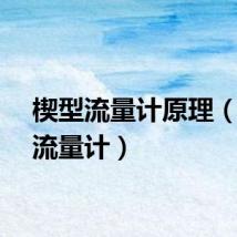 楔型流量计原理（楔型流量计）
