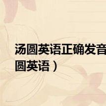 汤圆英语正确发音（汤圆英语）