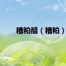 糟粕醋（糟粕）