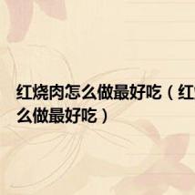 红烧肉怎么做最好吃（红烧肉怎么做最好吃）