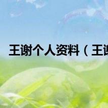王谢个人资料（王谢）