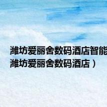 潍坊爱丽舍数码酒店智能马桶（潍坊爱丽舍数码酒店）