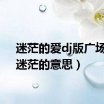 迷茫的爱dj版广场舞（迷茫的意思）