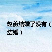 赵薇结婚了没有（赵薇结婚）