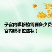 子宫内膜移植需要多少费用(子宫内膜移位症状)