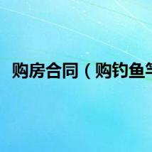 购房合同（购钓鱼竿）