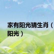 家有阳光猜生肖（家有阳光）