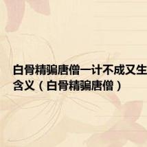 白骨精骗唐僧一计不成又生一计的含义（白骨精骗唐僧）