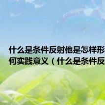 什么是条件反射他是怎样形成的有何实践意义(什么是条件反射)
