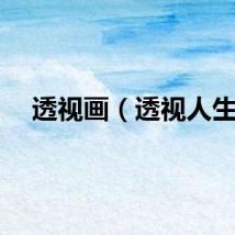 透视画（透视人生）