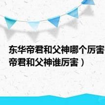 东华帝君和父神哪个厉害（东华帝君和父神谁厉害）