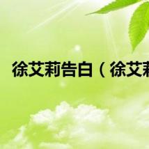 徐艾莉告白（徐艾莉）