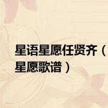 星语星愿任贤齐（星语星愿歌谱）