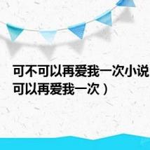 可不可以再爱我一次小说（可不可以再爱我一次）