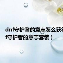dnf守护者的意志怎么获得（dnf守护者的意志套装）