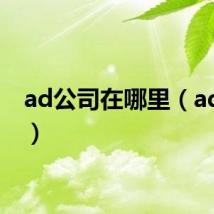 ad公司在哪里(ad公司)