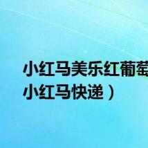小红马美乐红葡萄酒（小红马快递）
