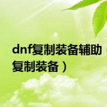 dnf复制装备辅助(dnf复制装备)