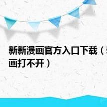 新新漫画官方入口下载(新新漫画打不开)