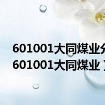 601001大同煤业分红(601001大同煤业)