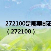 272100是哪里邮政编码（272100）