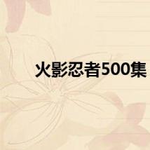 火影忍者500集