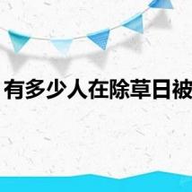 有多少人在除草日被杀？