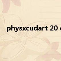 physxcudart 20 dll