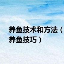 养鱼技术和方法（池塘养鱼技巧）