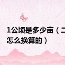 1公顷是多少亩(二者是怎么换算的)