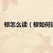 椋怎么读（椋如何读）