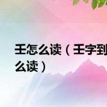 壬怎么读（壬字到底怎么读）