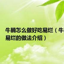牛腩怎么做好吃易烂（牛腩好吃易烂的做法介绍）