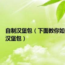 自制汉堡包（下面教你如何自制汉堡包）