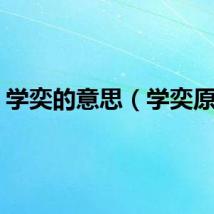 学奕的意思（学奕原文）