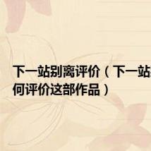 下一站别离评价(下一站别离如何评价这部作品)