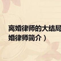 离婚律师的大结局（离婚律师简介）