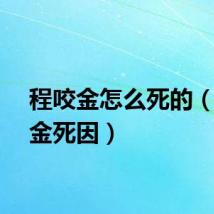 程咬金怎么死的（程咬金死因）